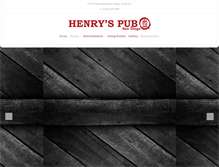 Tablet Screenshot of henryspub.com